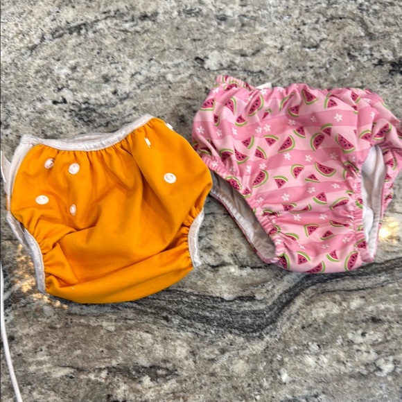 Green sprouts Diaper Cover Up Orange & Pink with Adjustable Snap Closures and 3T - Picture 1 of 5